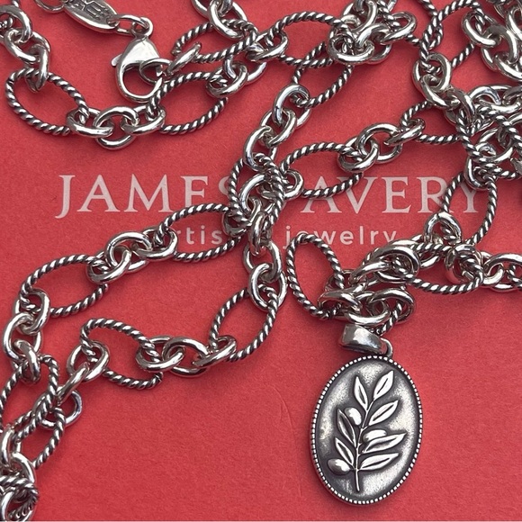 James Avery oval  twisted wire necklace - Picture 3 of 7